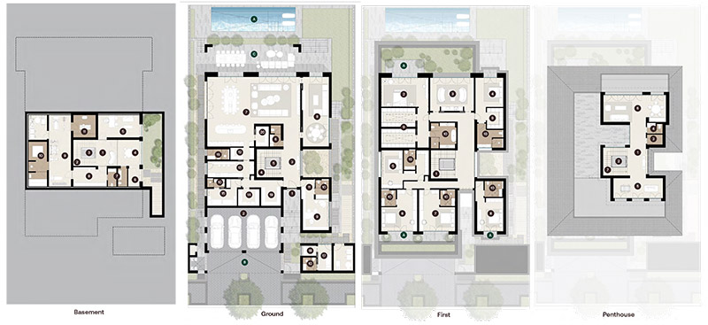 Hudayriyat Golf Estates 6 Bedroom Golf Mansion Floor Plan